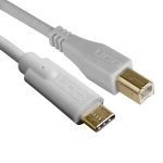 UDG Ultimate Audio Cable USB 2.0 C-B White Straight 1.5m