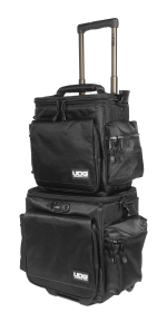 UDG Ultimate SlingBag Trolley Set DeLuxe Black/Orange Inside MK2