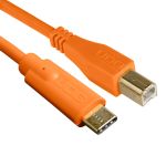 UDG Ultimate Audio Cable USB 2.0 C-B Orange Straight 1.5m