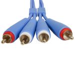 UDG Ultimate Audio Cable Set RCA - RCA Blue Straight 1.5m