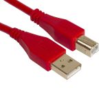 UDG Ultimate Audio Cable USB 2.0 A-B Red Straight 1m