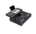 UDG Ultimate Flight Case Pioneer XDJ-RX3 Black Plus (Laptop Shelf + Wheels)