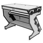 UDG Ultimate Flight Case Portable Z-Style DJ Table White Plus (Wheels)