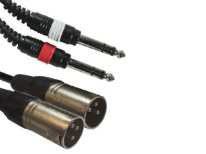 ACCU AC-2J6S-2XM/3 2x jack Stereo 6,3/2x XLR