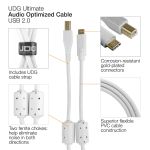 UDG Ultimate Audio Cable USB 2.0 C-B White Straight 1.5m