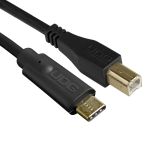 UDG Ultimate Audio Cable USB 2.0 C-B Black Straight 1.5m