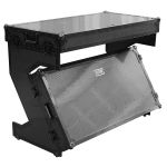 UDG Ultimate Flight Case Portable Z-Style DJ Table Black Plus (Wheels)